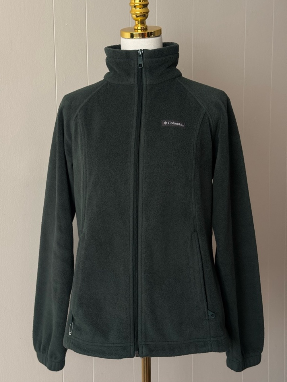 Columbia Women's Forest Green Full-Zip Fleece Jacket